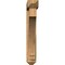 Ekena Millwork Imperial Arts and Crafts Rough Sawn Bracket w/ Offset Brace, Western Red Cedar, 6"W x 34"D x 38"H BKT0604X34X38IMP03RWR - alternate 3